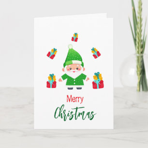 Cartão Papai Noel engraçado