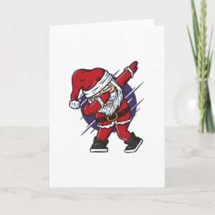Cartão Papai Noel engraçado fazendo dab