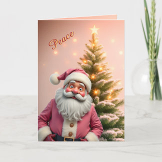 Cartão Papai Noel Fantasioso Papel Natal