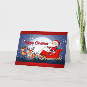 Cartão Papai Noel Feliz