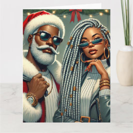 Cartão Papai Noel Festa Festiva