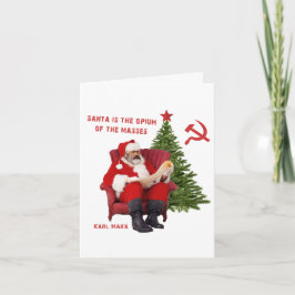 Cartão Papai Noel Karl Marx