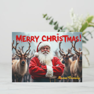 Cartão Papai Noel moderno