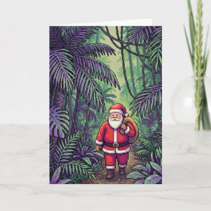 Cartão Papai Noel na Selva