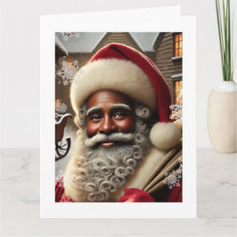 Cartão Papai Noel Nostálgico