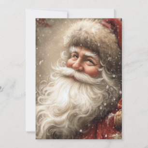 Cartão Papai Noel Nostálgico Natal Plano