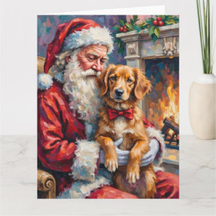 Cartão Papai Noel Nova Scotia Duck Tolling Retriever
