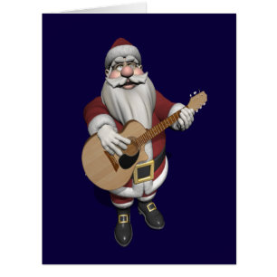 Cartão Papai Noel que joga canções do Natal em sua