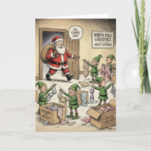 Cartão Papai Noel Sabe 'O Segredo'
