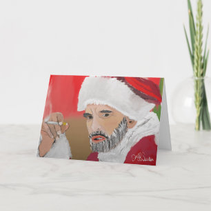Cartão Papai Noel Sujo