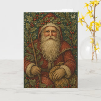 Cartão Papai Noel Vintage