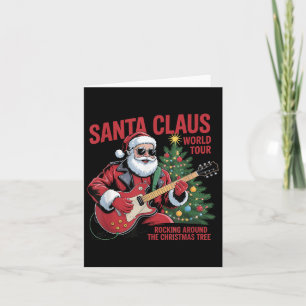 Cartão Papai Noel Volta ao Mundo Balançando em Volta da Á