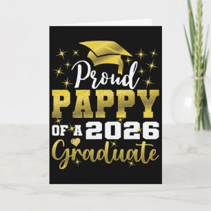 Cartão Papai Super Orgulhoso de Graduado de 2026 Graduado