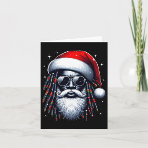 Cartão Papais noeis Afro-Americanos Natal Pajama Legal Ne