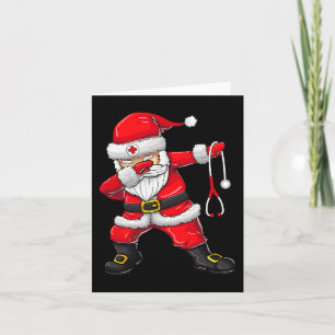 Cartão Papais noeis Camiseiros Esfregões de Natal Mulhere