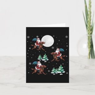 Cartão Papais noeis De Árvore Do Xmas Que Andam Na Irland