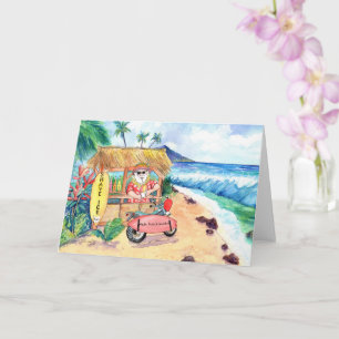 Cartão Papais noeis De Gelo De Natal