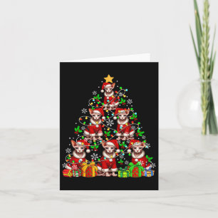 Cartão Papais noeis De Grupo Sphynx Cats Como Árvore Xmas