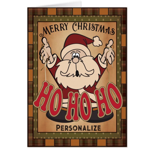 Cartão Papais noeis de Natal (Frente)