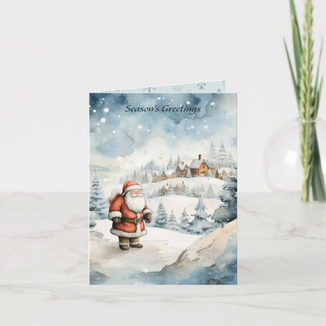 Cartão Papais noeis de Natal (Frente)