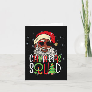 Cartão Papais noeis de Natal Black Men African American