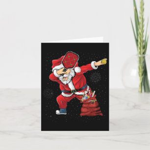 Cartão Papais noeis De Natal De Jogo Divertidos Jogando P