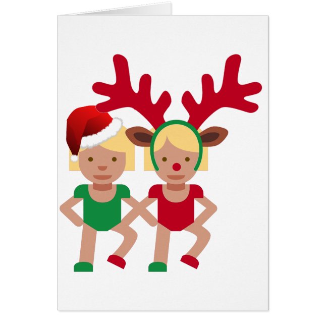 Cartão papais noeis de Natal emoji (Frente)