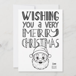 Cartão Papais noeis de Natal Feliz e Feliz