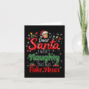 Cartão Papais noeis de Natal Notícias falsas Engraçadas X