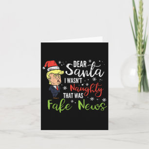 Cartão Papais noeis de Natal Notícias falsas Engraçadas X