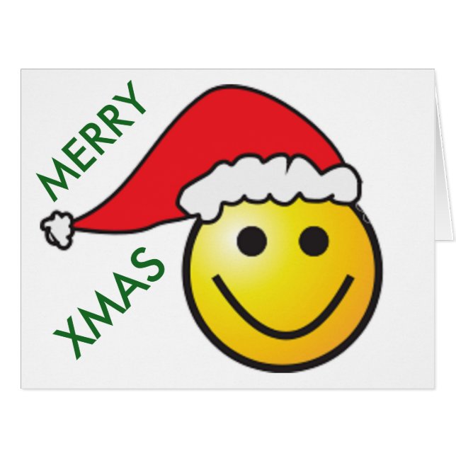 CARTÃO "PAPAIS NOEIS DE ROSTO DE NATAL DE MERCADORIAS (Frente horizontal)