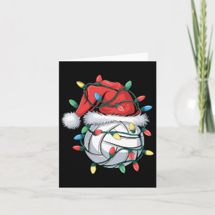 Cartão Papais noeis De Voleibol De Natal Xmas Ball Ki De 