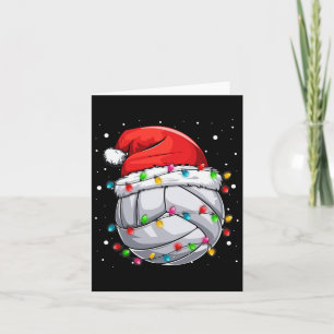 Cartão Papais noeis De Voleibol De Natal Xmas Ball Ki De