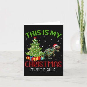 Cartão Papais noeis De Xmas Engraçados Luzes Este É Meu C