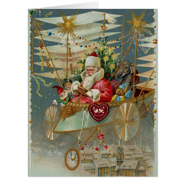 Cartão Papais noeis e sua incrível placa de saudação da m (Frente)