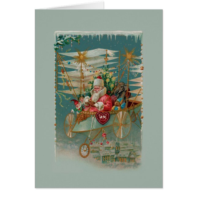 Cartão Papais noeis e sua incrível placa de saudação da m (Frente)