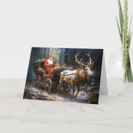 Cartão Papais noeis Encantando Yuletide Journey