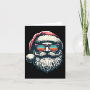 Cartão Papais noeis Enfrentam Retrornos Pulmões Natal Hom