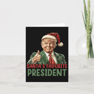 Cartão Papais noeis Favoritos Presidente Trump Natal 2024