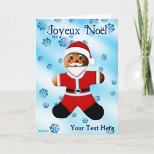 Cartão Papais noeis Gingerpão - Joyeux Noël