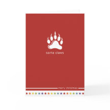 Cartão 'Papais noeis impermeáveis' Design não Hete