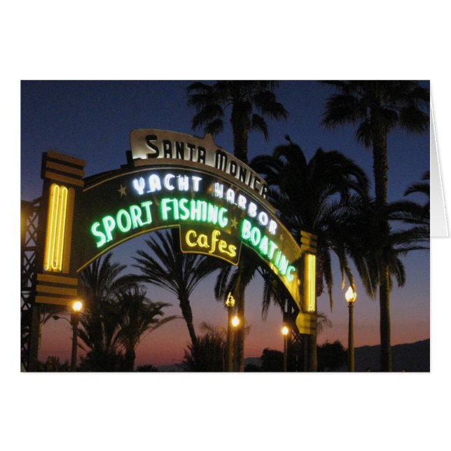 Cartão Papais noeis Monica Pier Card (Frente Horizontal)