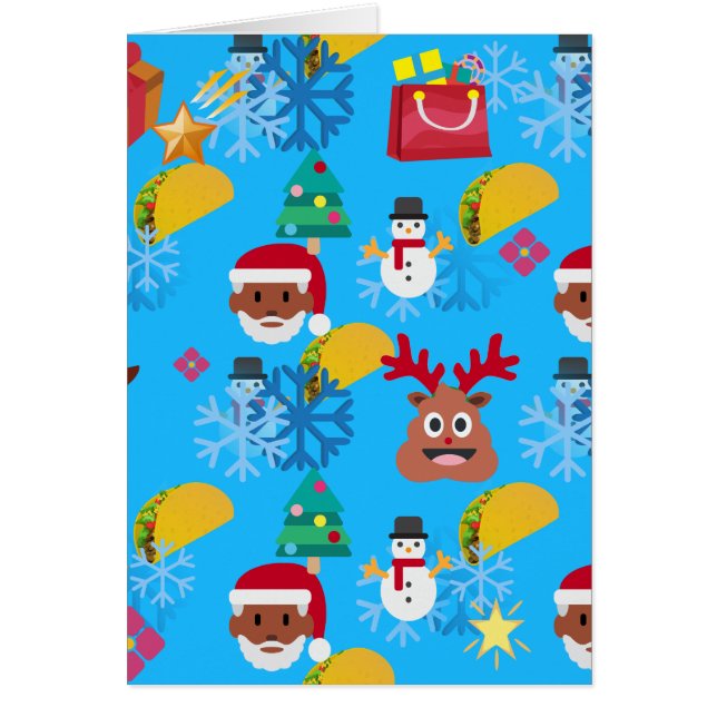 Cartão papais noeis negros taco christmas (Frente)