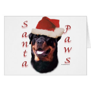 Cartão Papais noeis Rottweiler