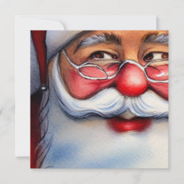 Cartão Papais noeis sorridentes