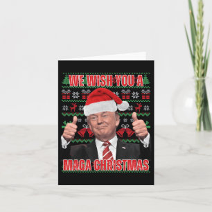 Cartão Papais noeis Tremem o Natal Humor Engraçado Trump