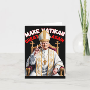 Cartão Papal Trump Divorciou-Se Design Com Vestígios Popu