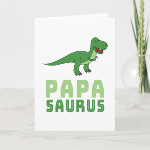 Cartão Papasauro Dinossauro Tyrannosaurus Rex Dia de os p