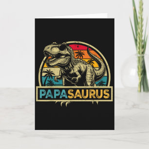 Cartão Papasaurus T Rex Dinossauro Papa Saurus Família Co