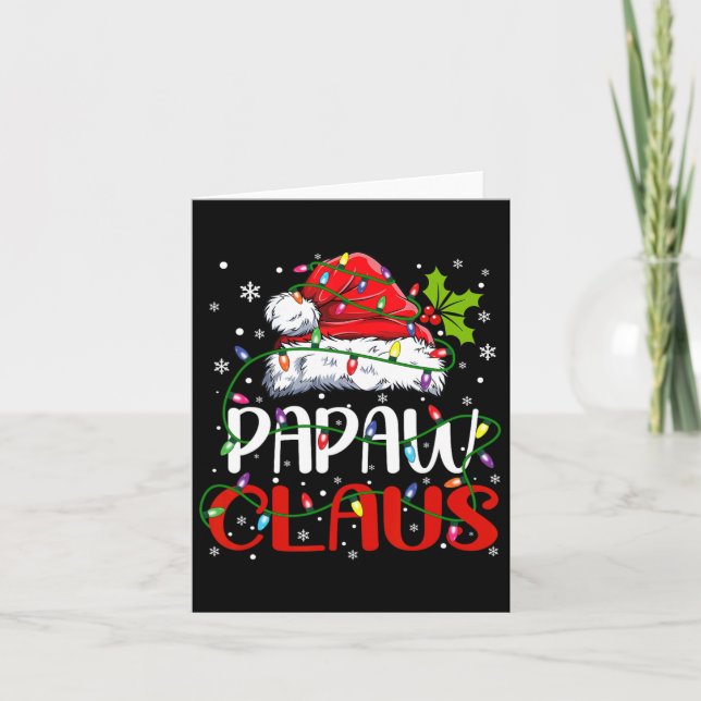 Cartão Papaw Claus Papais noeis de Natal Correspondentes  (Frente)